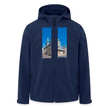Notre Dame de Bon Secours Chapel, Montréal, Québec - Recycelte Männer Softshell-Jacke von Stanley/Stella - Navy - Vorne - AI Model Male 185 light (185cm)