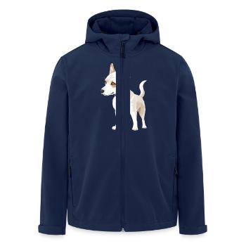 Chien mignon - Veste softshell homme en polyester recyclé Stanley/Stella - marine - Devant - AI Model Male 185 light (185cm)