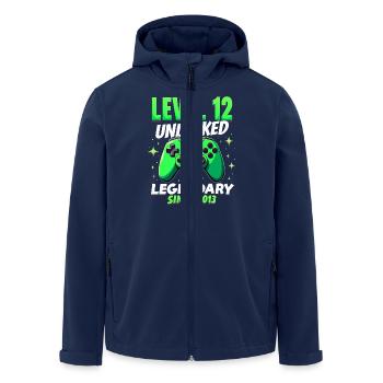 Level 12 Birthday Boy Gamer 12th Birthday - Men’s Recycled Softshell Jacket by Stanley/Stella - navy - Front - AI Model Male 185 light (185cm)