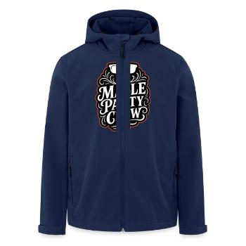 Malle Party Crew - Recycelte Männer Softshell-Jacke von Stanley/Stella - Navy - Vorne - AI Model Male 185 light (185cm)