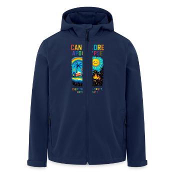 Candycore Apokalypse – Süß, bunt… und plötzlich - Recycelte Männer Softshell-Jacke von Stanley/Stella - Navy - Vorne - AI Model Male 185 light (185cm)