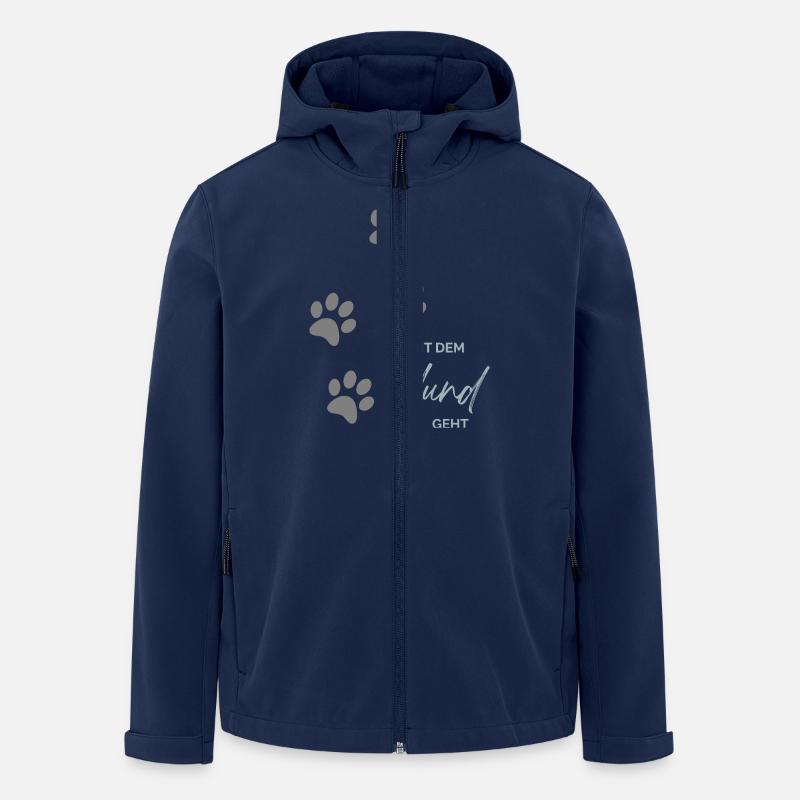 Die mit dem Hund geht - Recycelte Männer Softshell-Jacke von Stanley/Stella - Navy