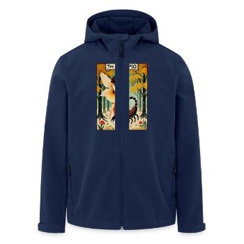 Le Scorpion - Veste softshell homme en polyester recyclé Stanley/Stella - marine - Devant - AI Model Male 185 light (185cm)