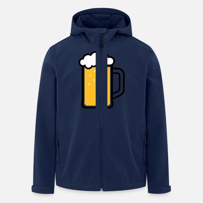 Beer - Men’s Recycled Softshell Jacket by Stanley/Stella - navy