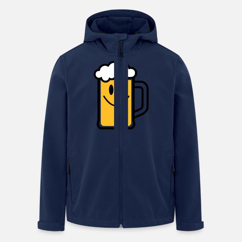 Beer face - Men’s Recycled Softshell Jacket by Stanley/Stella - navy