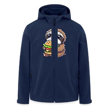 faultier burger - Recycelte Männer Softshell-Jacke von Stanley/Stella - Navy - Vorne - AI Model Male 185 light (185cm)