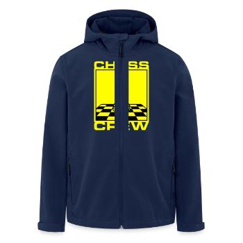 Schach Crew Verein - Recycelte Männer Softshell-Jacke von Stanley/Stella - Navy - Vorne - AI Model Male 185 light (185cm)