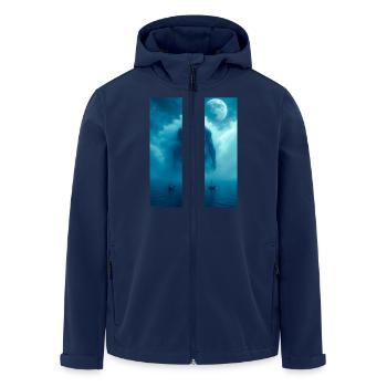 Umibōzu, Japanese sea ghost of Pacific folklore - Men’s Recycled Softshell Jacket by Stanley/Stella - navy - Front - AI Model Male 185 light (185cm)