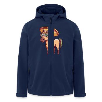 Cheval Drôle Sombrero - Veste softshell homme en polyester recyclé Stanley/Stella - marine - Devant - AI Model Male 185 light (185cm)