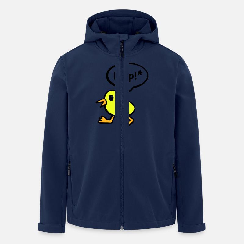 bip oiseau - Veste softshell homme en polyester recyclé Stanley/Stella - marine