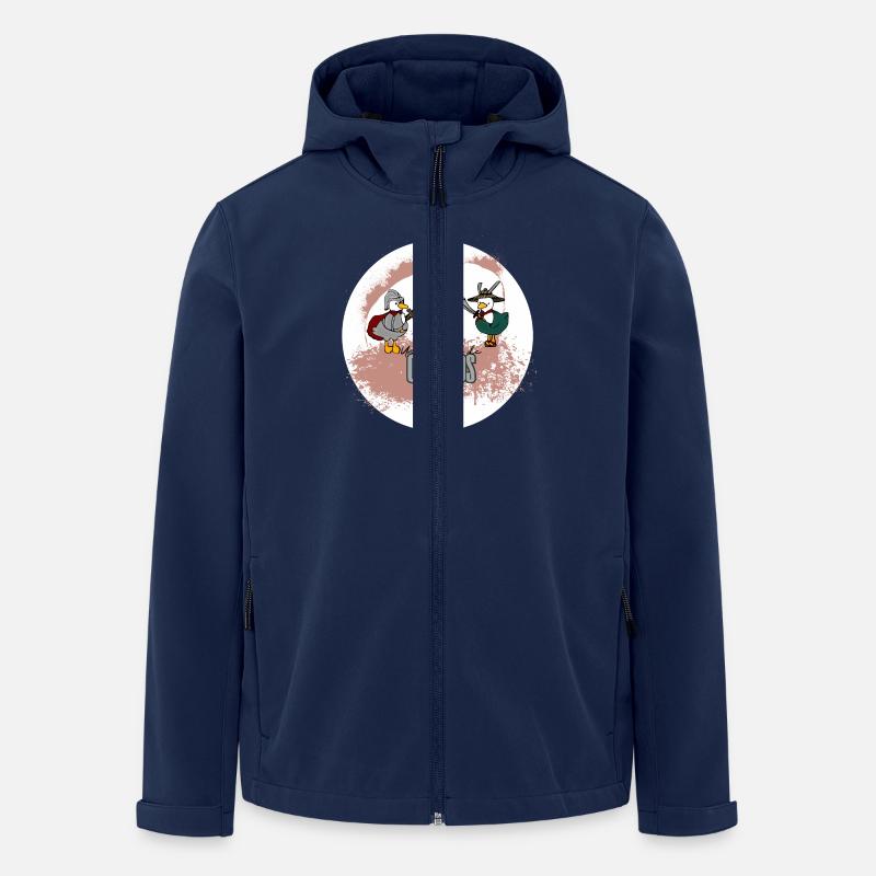 Conflit de canard - Veste softshell homme en polyester recyclé Stanley/Stella - marine
