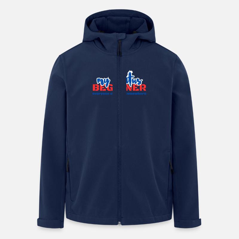 DÉBUTANT - Veste softshell homme en polyester recyclé Stanley/Stella - marine