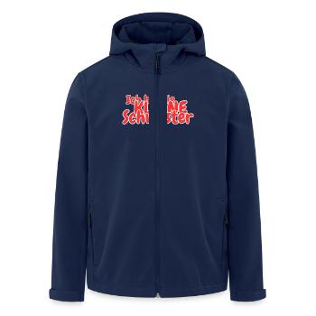 Ich bin die kleine Schwester - Recycelte Männer Softshell-Jacke von Stanley/Stella - Navy - Vorne - AI Model Male 185 light (185cm)