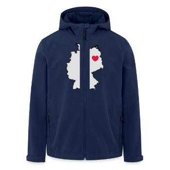 I love Berlin - Recycelte Männer Softshell-Jacke von Stanley/Stella - Navy - Vorne - AI Model Male 185 light (185cm)