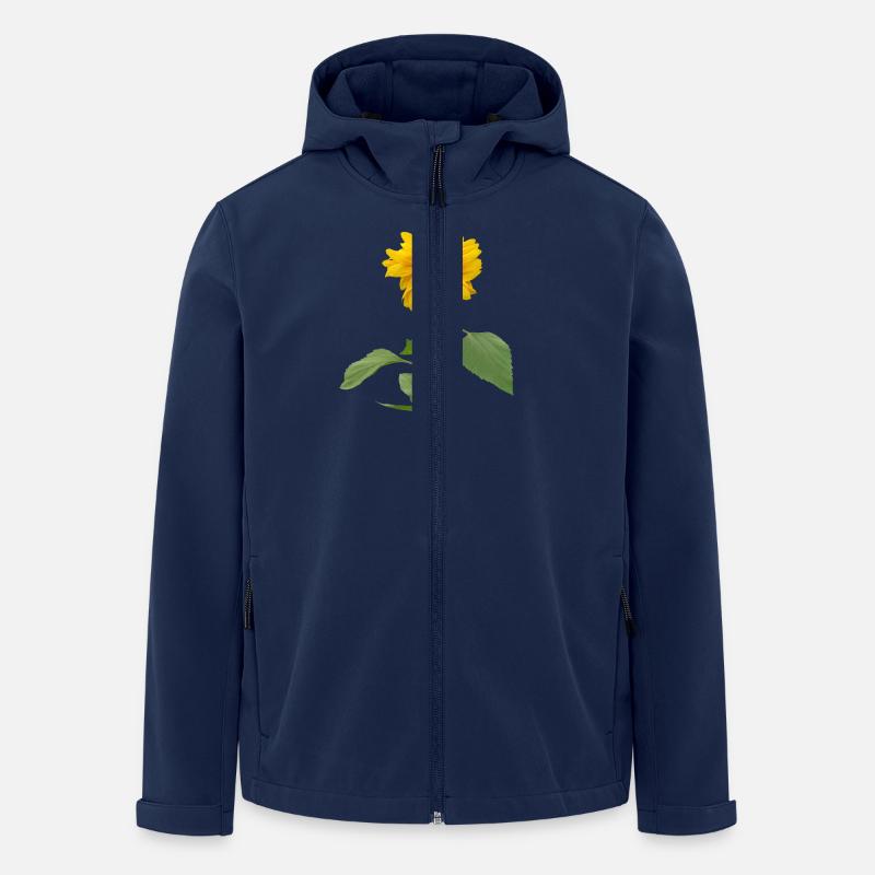 Sonnenblume - Recycelte Männer Softshell-Jacke von Stanley/Stella - Navy