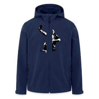 INOLA-SELFIE-04 - Recycelte Männer Softshell-Jacke von Stanley/Stella - Navy - Vorne - AI Model Male 185 light (185cm)