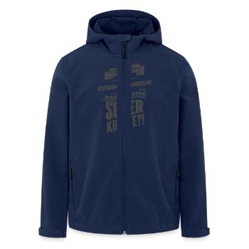 NEU Superpower Rechtsanwaltsfachangestellter - Recycelte Männer Softshell-Jacke von Stanley/Stella - Navy - Vorne - AI Model Male 185 light (185cm)