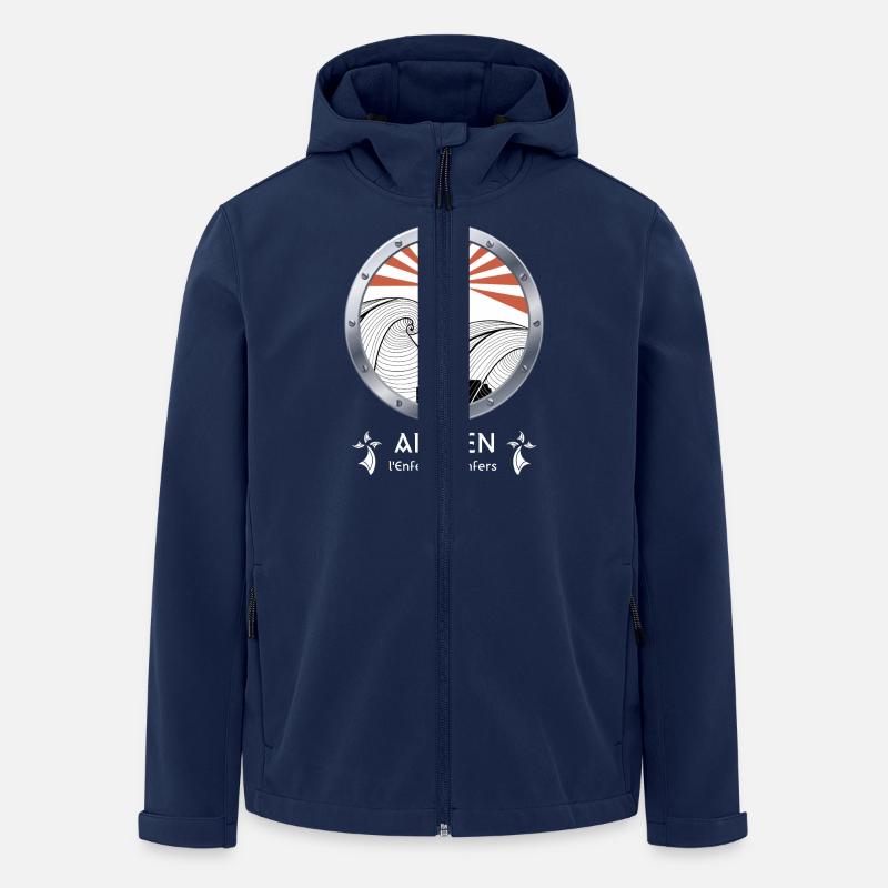 Phare d'AR MEN - BRETAGNE - Veste softshell homme en polyester recyclé Stanley/Stella - marine
