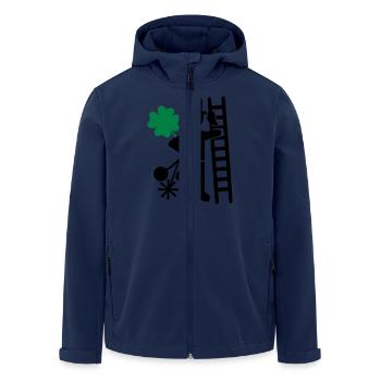 Schornsteinfeger - Recycelte Männer Softshell-Jacke von Stanley/Stella - Navy - Vorne - AI Model Male 185 light (185cm)