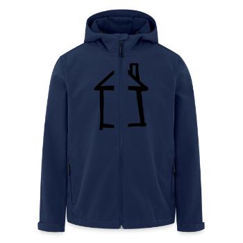 Haus - Recycelte Männer Softshell-Jacke von Stanley/Stella - Navy - Vorne - AI Model Male 185 light (185cm)