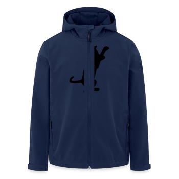 cat kitten - Recycelte Männer Softshell-Jacke von Stanley/Stella - Navy - Vorne - AI Model Male 185 light (185cm)