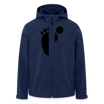 footprint kids - Men’s Recycled Softshell Jacket by Stanley/Stella - navy - Front - AI Model Male 185 light (185cm)