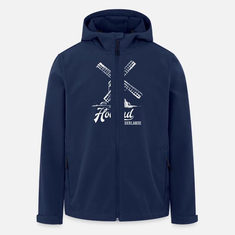 Holland - Recycelte Männer Softshell-Jacke von Stanley/Stella - Navy