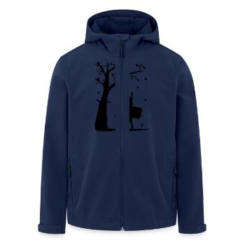 ballerina - Recycelte Männer Softshell-Jacke von Stanley/Stella - Navy - Vorne - AI Model Male 185 light (185cm)