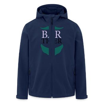 bar-tiger - BARTiger - Recycelte Männer Softshell-Jacke von Stanley/Stella - Navy - Vorne - AI Model Male 185 light (185cm)