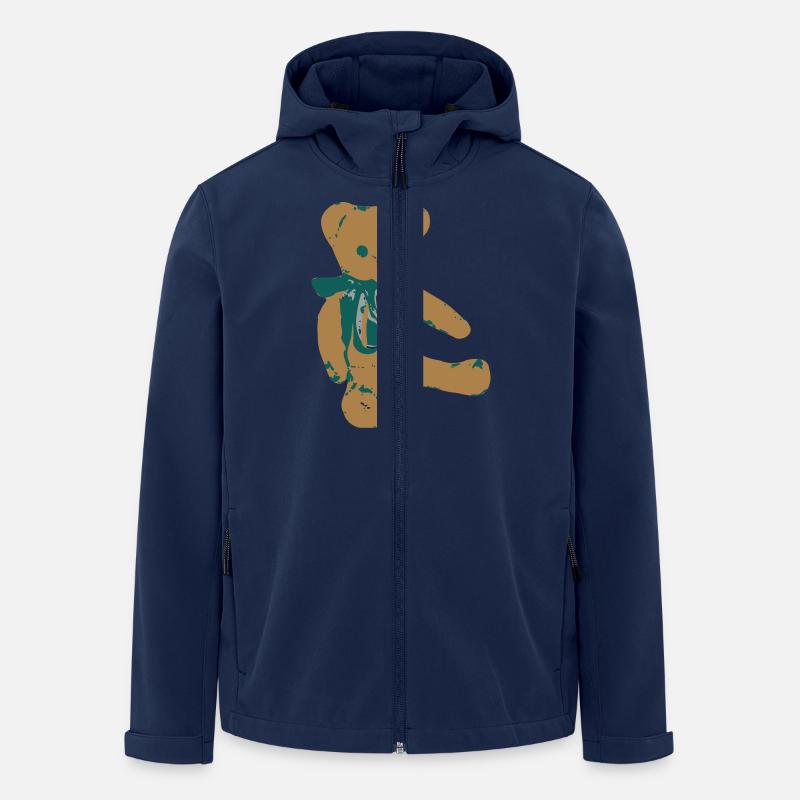teddy bear teddy - Men’s Recycled Softshell Jacket by Stanley/Stella - navy