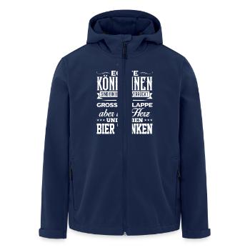 BIER-TRINKEN - liebe - Recycelte Männer Softshell-Jacke von Stanley/Stella - Navy - Vorne - AI Model Male 185 light (185cm)