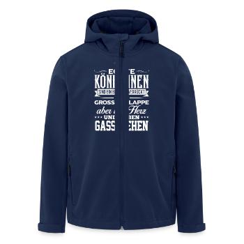 GASSI-GEHEN - lieben - Recycelte Männer Softshell-Jacke von Stanley/Stella - Navy - Vorne - AI Model Male 185 light (185cm)