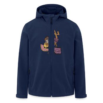 Breakdance Mummy - Recycelte Männer Softshell-Jacke von Stanley/Stella - Navy - Vorne - AI Model Male 185 light (185cm)