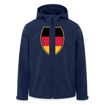 Wappen_von_Deutschland-3c - Recycelte Männer Softshell-Jacke von Stanley/Stella - Navy - Vorne - AI Model Male 185 light (185cm)