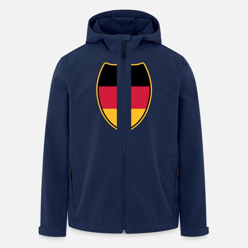 Wappen_von_Deutschland-3c - Recycelte Männer Softshell-Jacke von Stanley/Stella - Navy
