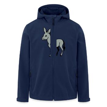 Âne - Veste softshell homme en polyester recyclé Stanley/Stella - marine - Devant - AI Model Male 185 light (185cm)