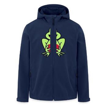 frog - Men’s Recycled Softshell Jacket by Stanley/Stella - navy - Front - AI Model Male 185 light (185cm)