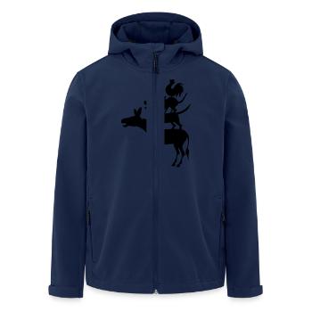Bremen Town Musicians - Men’s Recycled Softshell Jacket by Stanley/Stella - navy - Front - AI Model Male 185 light (185cm)