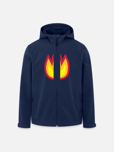 Fire - Men’s Recycled Softshell Jacket by Stanley/Stella - navy