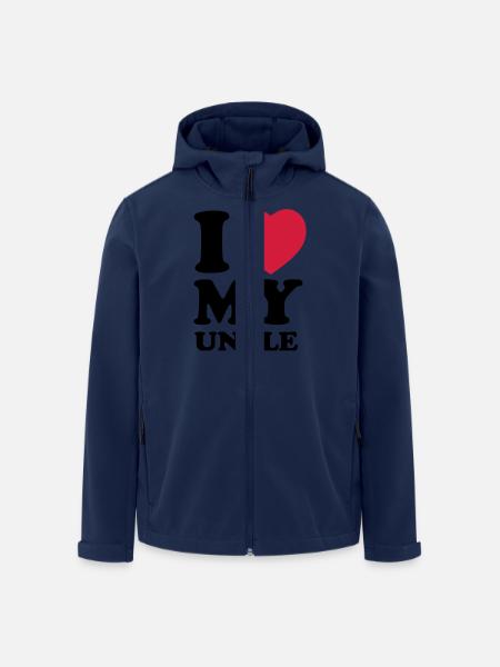 I love my uncle - Recycelte Männer Softshell-Jacke von Stanley/Stella - Navy