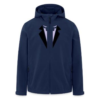 Bridegroom - Recycelte Männer Softshell-Jacke von Stanley/Stella - Navy - Vorne - AI Model Male 185 light (185cm)