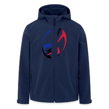 shirt ball - Men’s Recycled Softshell Jacket by Stanley/Stella - navy - Front - AI Model Male 185 light (185cm)