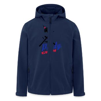 apres_ski_party_crew_3c - Recycelte Männer Softshell-Jacke von Stanley/Stella - Navy - Vorne - AI Model Male 185 light (185cm)