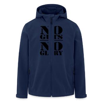 No guts, no Glory - Recycelte Männer Softshell-Jacke von Stanley/Stella - Navy - Vorne - AI Model Male 185 light (185cm)