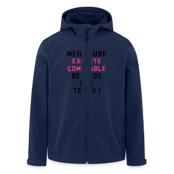 Expert Comptable / Comptabilité / Comptable / - Veste softshell homme en polyester recyclé Stanley/Stella - marine - Devant - AI Model Male 185 light (185cm)