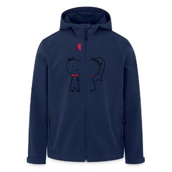 ehepaar_2 - Recycelte Männer Softshell-Jacke von Stanley/Stella - Navy - Vorne - AI Model Male 185 light (185cm)