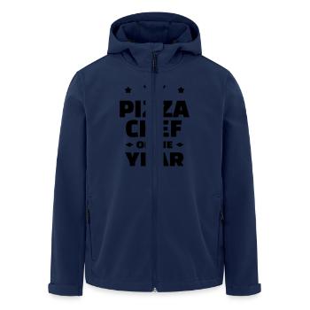 Pizza / Pizzaiolo / Pizza Chef / Pizzachef - Men’s Recycled Softshell Jacket by Stanley/Stella - navy - Front - AI Model Male 185 light (185cm)