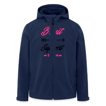 braut support team - Recycelte Männer Softshell-Jacke von Stanley/Stella - Navy - Vorne - AI Model Male 185 light (185cm)