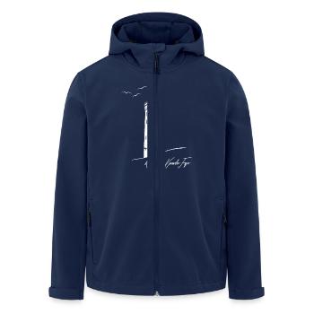 Dänemark Rubjerg Knude Leuchtturm Urlaub - Recycelte Männer Softshell-Jacke von Stanley/Stella - Navy - Vorne - AI Model Male 185 light (185cm)