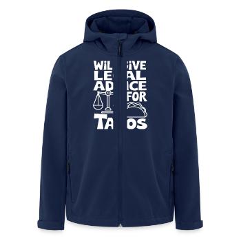 Paragraphes et tacos - Veste softshell homme en polyester recyclé Stanley/Stella - marine - Devant - AI Model Male 185 light (185cm)